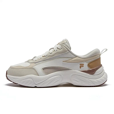 FILA FUSION Conch D Snail Shoes Wear-Resistant Low-Top Casual Shoes Men's White Brown