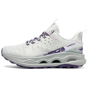 361° Breathable Abrasion Resistant Slip Resistant River Trekking Shoes Women's White Purple