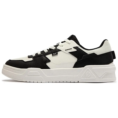 361° Lightweight And Wear-resistant Low-Top Skateboard Shoes Men's Black White