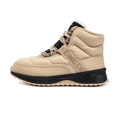 361° Fleece Snow Warm Coverage Wear-Resistant Slip-Resistant Short Snow Boots Women's Apricot Tea Brown