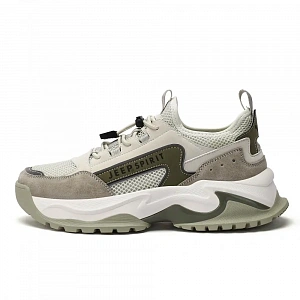 JEEP SPIRIT Low Top Chunky Sneakers Men's Dragon Well Green