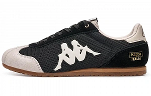 Kappa O.Lite70 Back to Back Anti Slip Wear Resistant Low Top Skateboard Shoes Unisex Black