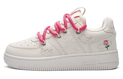 Kappa Back to Back Anti Slip Wear Resistant Low Top Skateboard Shoes Women's Beige
