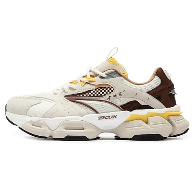 361° Spirit Eye PRO Anti-Slip And Wear-Resistant Lightweight Low-Top Casual Shoes Men's Feather White