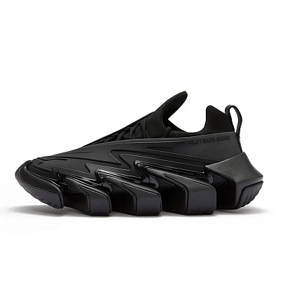SAFA SAHIN x FILA FUSION SAWTOOTH Giant Tooth Shoes Low top Casual Shoes Men's Black
