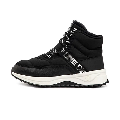 361° Fleece Snow Warm Wear-Resistant Slip-Resistant Short Snow Boots Women's Black White