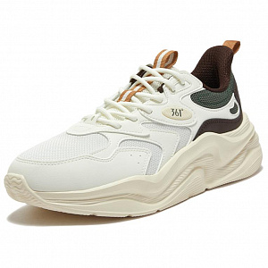 361° Cushioning, Wear Resistant Low Top Casual Shoes Men's Beige Green Brown 1 4138621