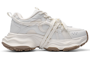 Kappa Back to Back Thermal Abrasion Resistant Slip Resistant Low Top Chunky Sneakers Women's Classic White 1 4138654