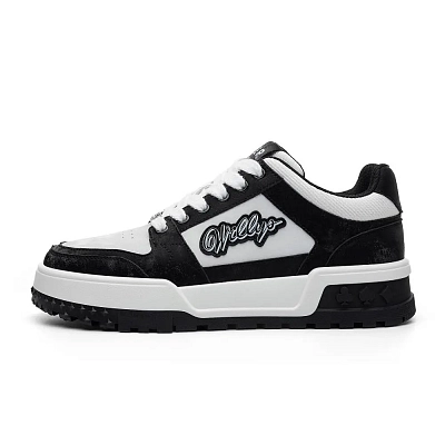 JEEP SPIRIT Low Top Skateboard Shoes Men's Graphite Black