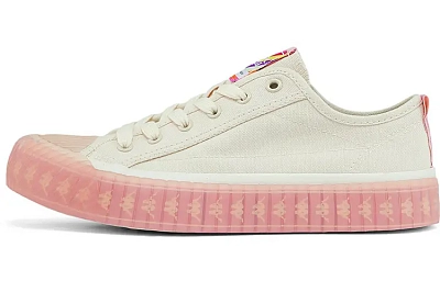 Kappa Abrasion Resistant Low top Canvas Shoes Women's Pink White