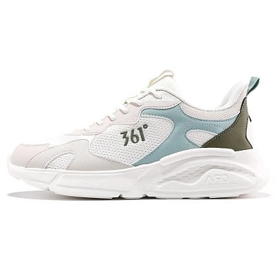 361° Anti Slip Wear Resistant Low Top Casual Shoes Men's White Green
