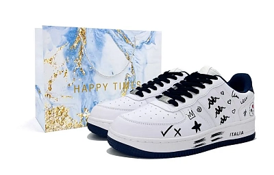 Kappa Iris Shadow Low Top Skateboard Shoes Unisex White