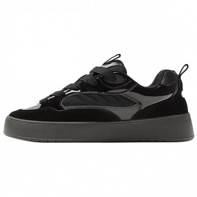 ZARA Low Top Skateboard Shoes Men's Black