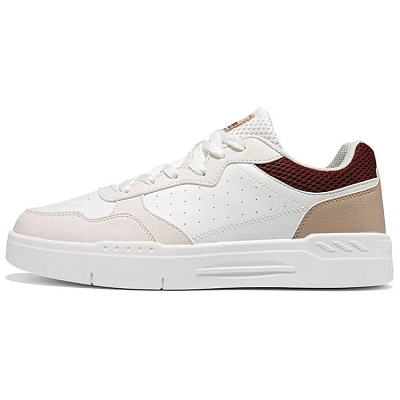 361° Anti Slip And Wear Resistant Breathable Low Top Skateboard Shoes Men's White Brown