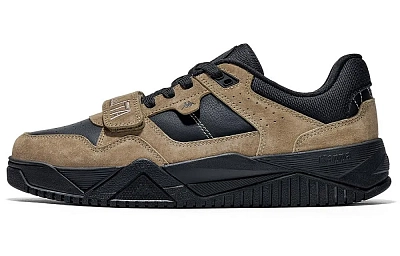 Kappa Back to Back Slip Resistant Abrasion Resistant Low top Skateboard Shoes Unisex Rusty Brown