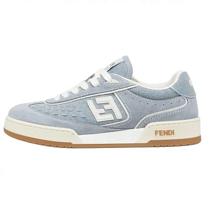 FENDI Match Denim Low Top Sneakers Women's
