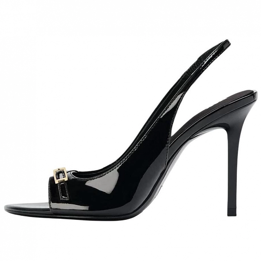 ZARA One Strap Sandals 10.5cm Women's Black купить в интернет-магазине Yoocart с быстрой доставкой по России.