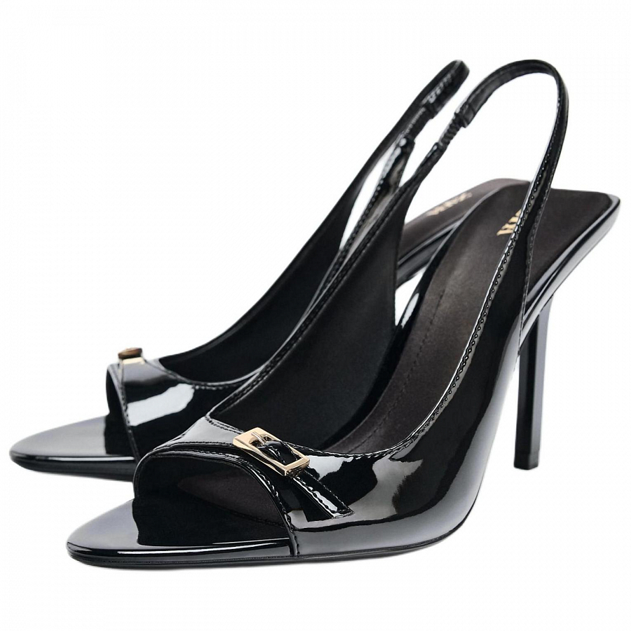 ZARA One Strap Sandals 10.5cm Women's Black купить в интернет-магазине Yoocart с быстрой доставкой по России.