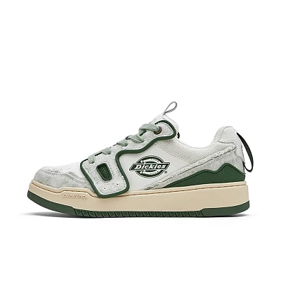 Dickies Slip Resistant, Abrasion Resistant, Breathable Low Top Skateboard Shoes Men's White Green