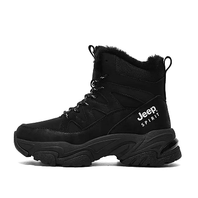 JEEP SPIRIT Waterproof And Wear resistant Short Snow Boots Women's