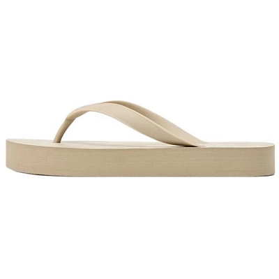 ZARA Abrasion Resistant Flip Flops Women's Beige