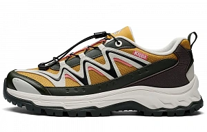 Kappa Height Increasing Abrasion Resistant Slip Resistant Low top Running Shoes Unisex Brown Green