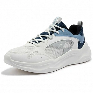 361° Anti-Slip Wear-Resistant Low-Top Casual Shoes Men's White Blue