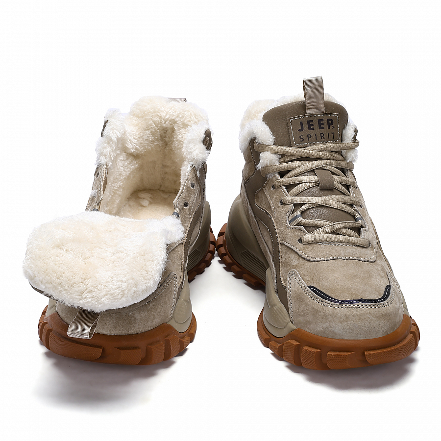 JEEP SPIRIT Thermal Abrasion Resistant Snow Boots Men's Sandstone купить в интернет-магазине Yoocart с быстрой доставкой по России.