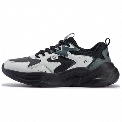 361° Kesar 2 Anti-Slip Wear-Resistant Low-Top Casual Shoes Women's Gray Black