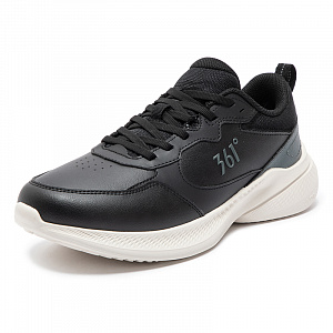 361° Cushioning, Wear Resistant Low Top Casual Running Shoes Men's Black Gray 1 4140900