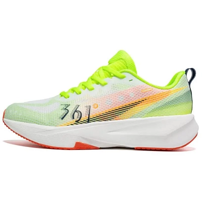 361° Wear-Resistant Coverage Slip-Resistant Low-Top Sprint Running Shoes Men's Yellow Orange