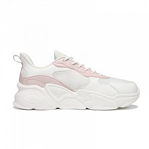 361° Cushioning Breathable Lightweight Low-Top Casual Shoes Women's White Pink 1 4140922