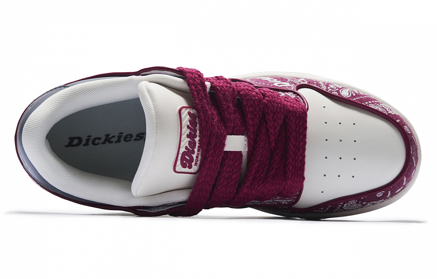 Dickies Trendy, Vintage Paisley Low Top Skateboard Shoes Men's White Red купить в интернет-магазине Yoocart с быстрой доставкой по России.