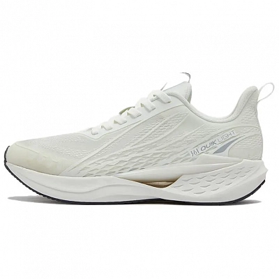 361° Flying Fish 4.0 Cushioning, Wear Resistant Low Top Casual Running Shoes Women's Feather White