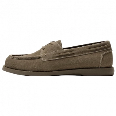 ZARA Boat Shoes Men's Taupe