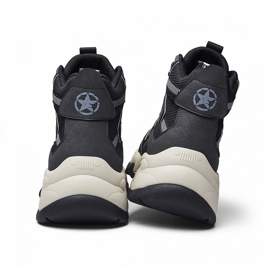 JEEP SPIRIT Cushioning Abrasion Resistant Coverage Lightweight Thermal Mat High top Outdoor Shoes Men's Graphite Black купить в интернет-магазине Yoocart с быстрой доставкой по России.