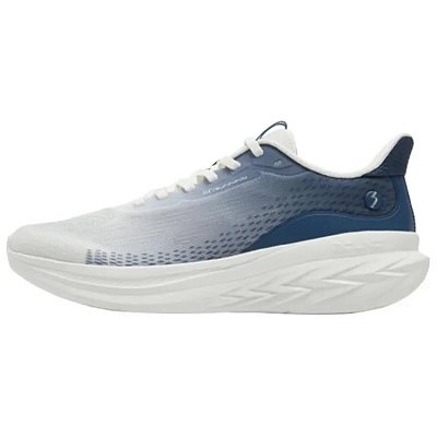 361° Feiyu 3.0 Anti Slip Wear Resistant Low Top Sprint Running Shoes Men's White Blue
