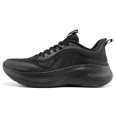 361° Anti Slip Wear Resistant Low Top Running Shoes Men's Black