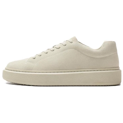 ZARA Low Top Skateboard Shoes Men's Gray White