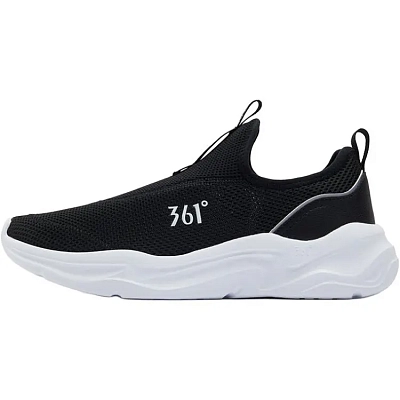361° Abrasion Resistant Slip Resistant Coverage Low Top Casual Shoes Men's Black White