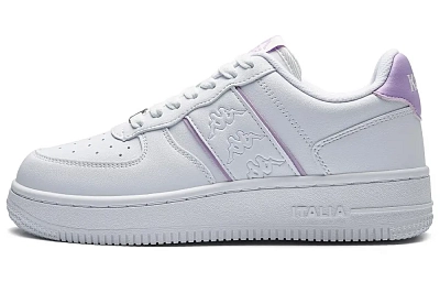 Kappa Street Style Avant Garde Back to Back Anti Slip Wear Resistant Low Top Skateboard Shoes Women's White Purple
