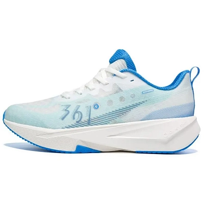 361° Wear-Resistant Slip-Resistant Coverage Low-Top Sprint Running Shoes Men's Blue White