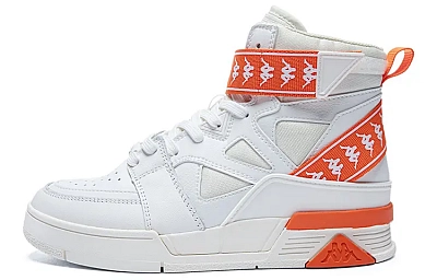 Kappa Skateboard Shoes Unisex High top Orange