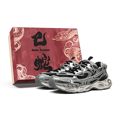 Kappa Hydrogen Track Low Top Running Shoes Unisex Black Silver