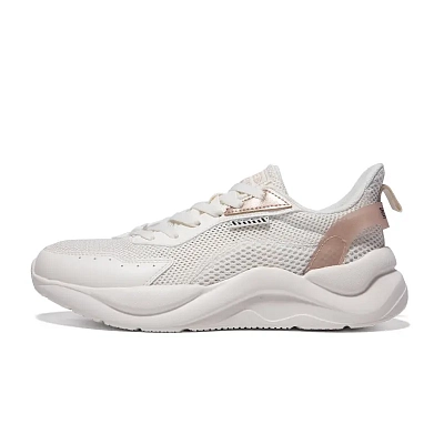361° Cushioning Wear-Resistant Low-Top Casual Shoes Women's White Liquid Gold