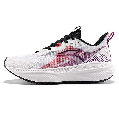 361° Slip Resistant And Breathable Low Top Carbon Plate Sprint Running Shoes Men's White Red Black