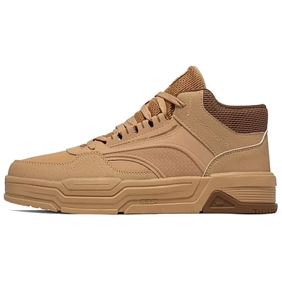 361° Non-slip Lightweight High-Top Skateboard Shoes Men's Brown