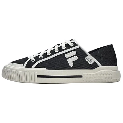 FILA FUSION Wallride Anti Slip Wear Resistant Low Top Skateboard Shoes Men's Black