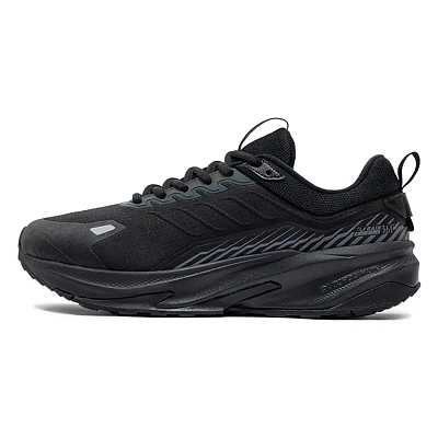 361° Mountain Rain Screens Cushioned Anti-Slip And Wear-Resistant Warm Low-Top Casual Running Shoes Men's Black Gray