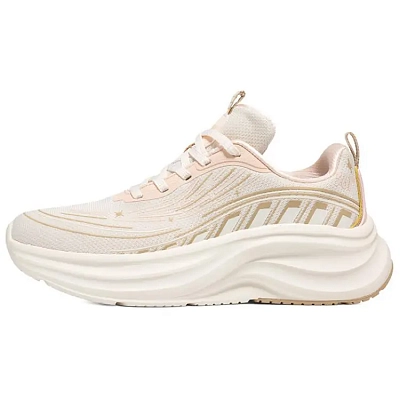 361° Abrasion Resistant Breathable Rebound Low top Sprint Running Shoes Women's Beige Pink